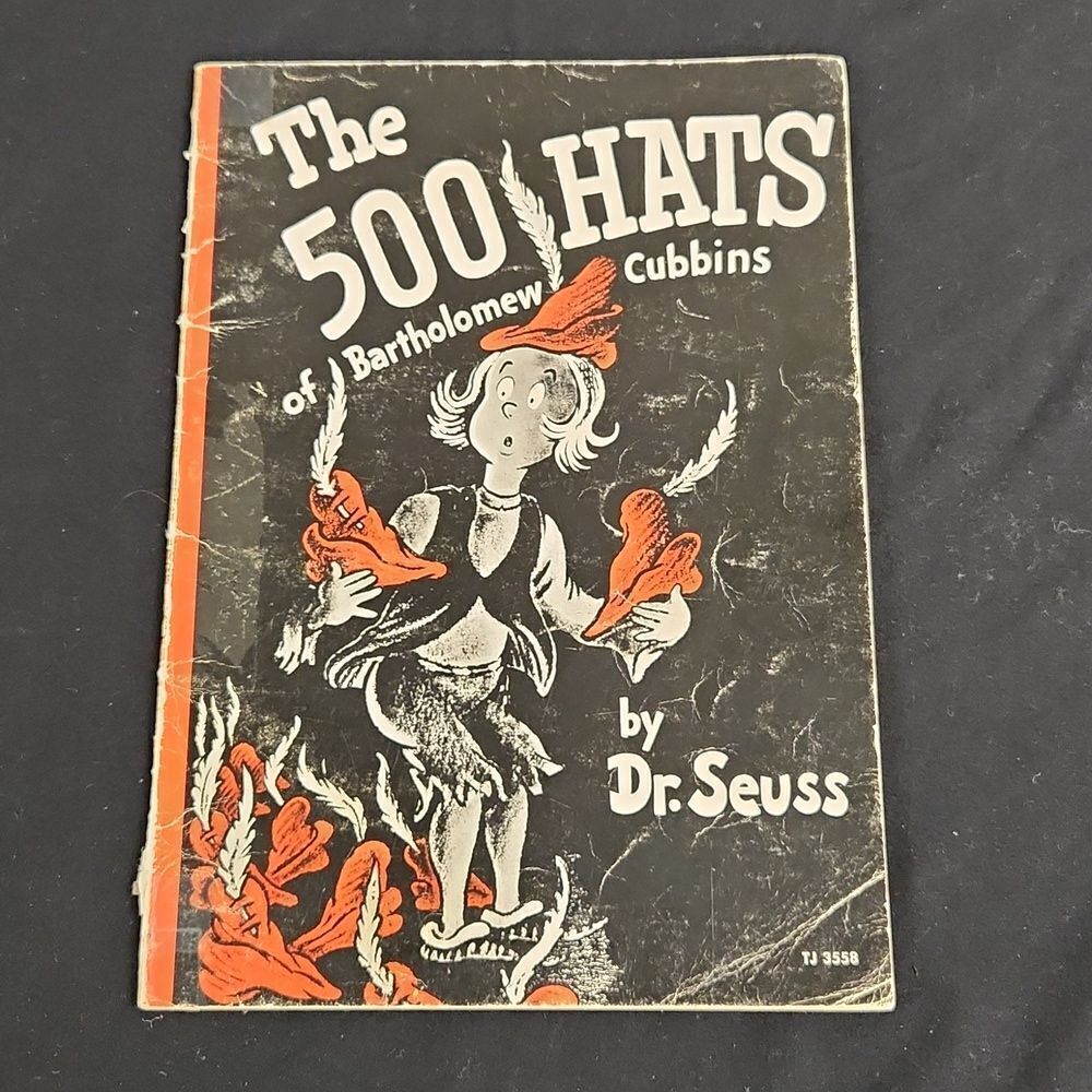 Dr. Seuss The 500 HATS of Bartholomew Cubbins Soft Back Book 1966